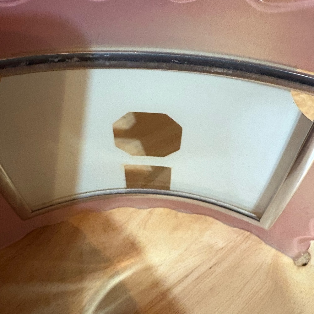 Pink and White Decorative Mirror